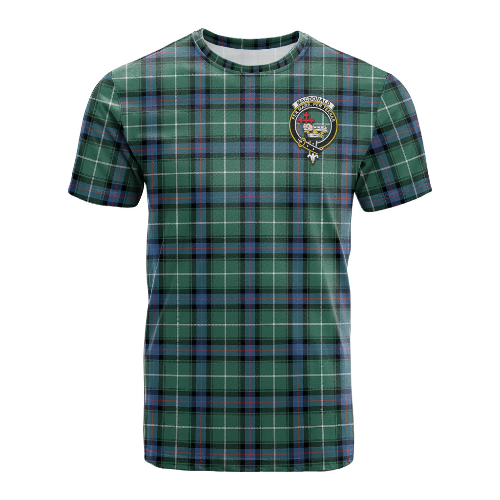 MacDonald of the Isles Hunting Ancient Tartan T-Shirt with Family Crest - Tartan Vibes Clothing