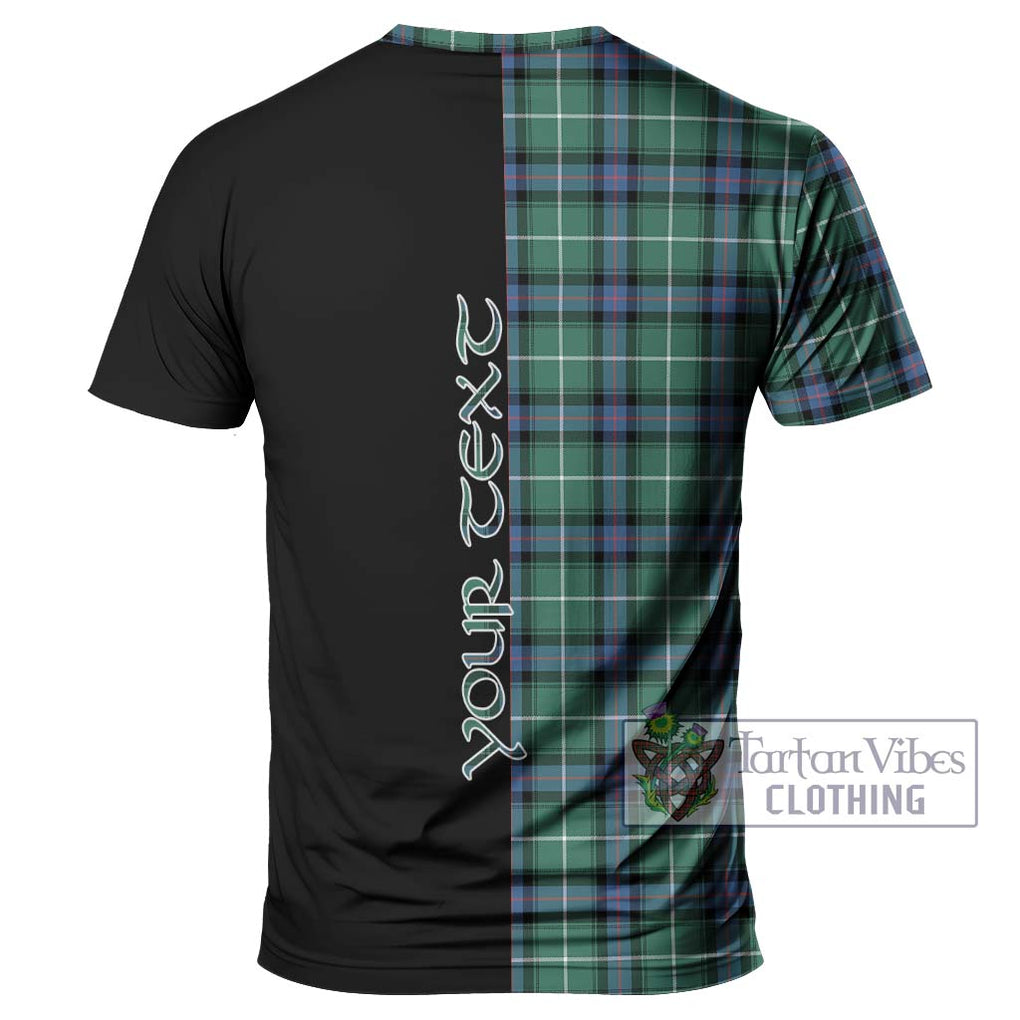 MacDonald of the Isles Hunting Ancient Tartan T-Shirt with Family Crest and Half Of Me Style - Tartanvibesclothing Shop