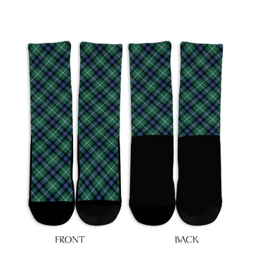 MacDonald of the Isles Hunting Ancient Tartan Crew Socks Cross Tartan Style