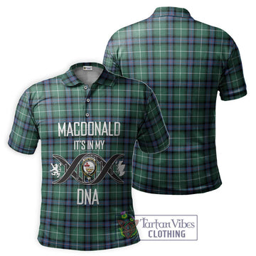 MacDonald of the Isles Hunting Ancient Tartan Polo Shirt with Family Crest DNA In Me Style