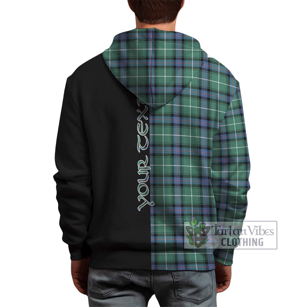 MacDonald of the Isles Hunting Ancient Tartan Hoodie with Family Crest and Half Of Me Style - Tartanvibesclothing Shop