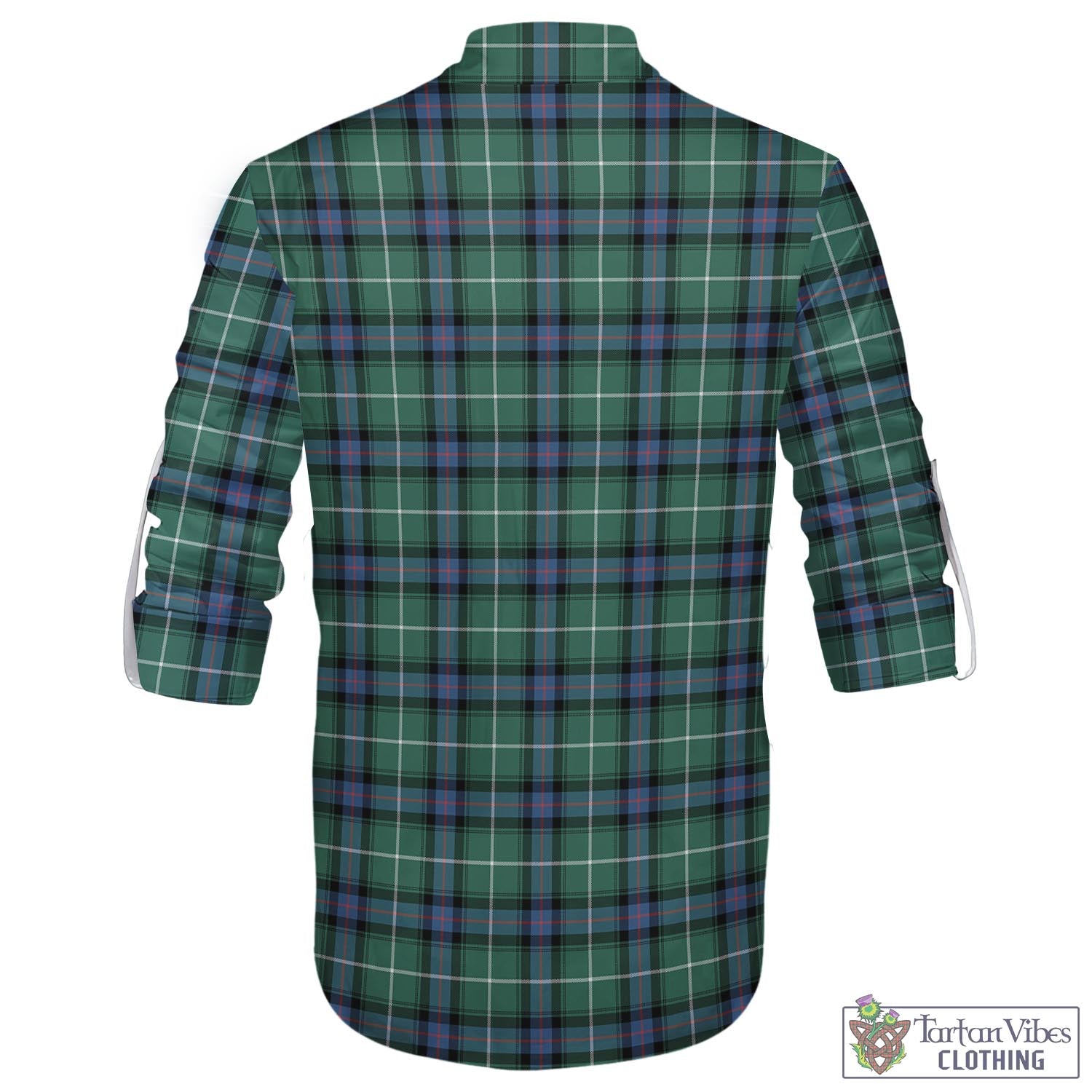 Tartan Vibes Clothing MacDonald of the Isles Hunting Ancient Tartan Men's Scottish Traditional Jacobite Ghillie Kilt Shirt