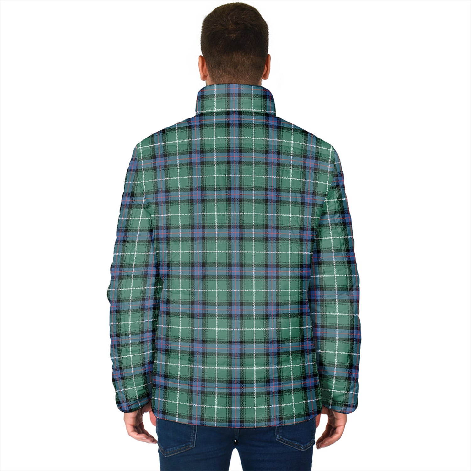 MacDonald of the Isles Hunting Ancient Tartan Padded Jacket with Family Crest - Tartan Vibes Clothing