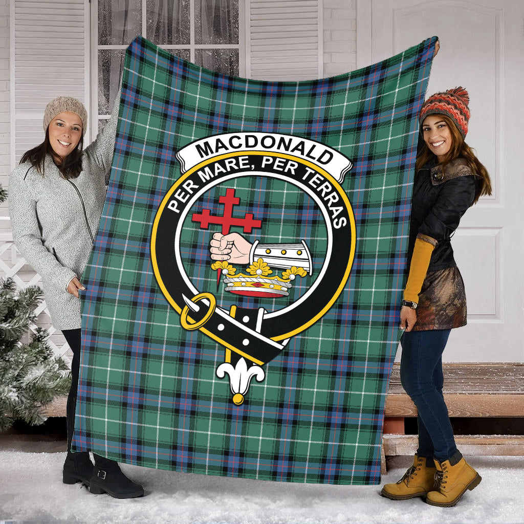 macdonald-of-the-isles-hunting-ancient-tartab-blanket-with-family-crest