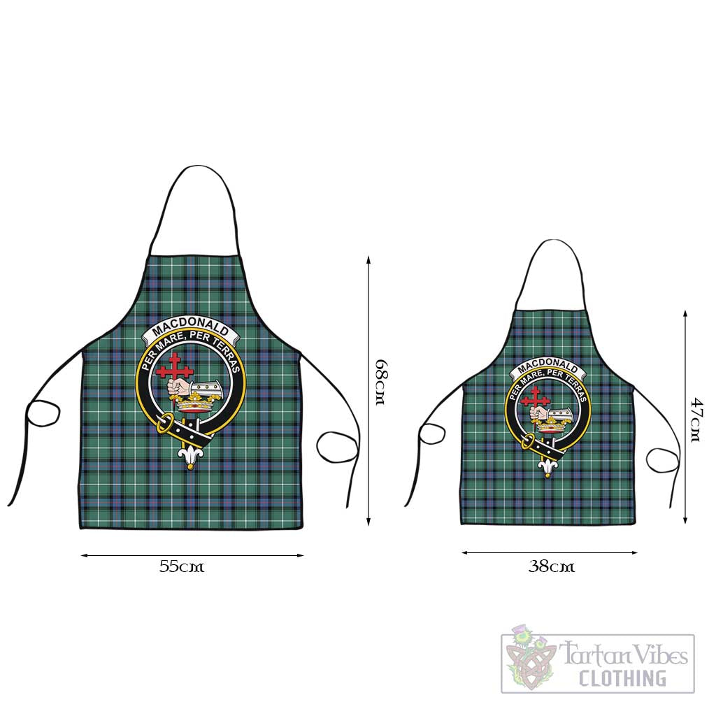 Tartan Vibes Clothing MacDonald of the Isles Hunting Ancient Tartan Apron with Family Crest