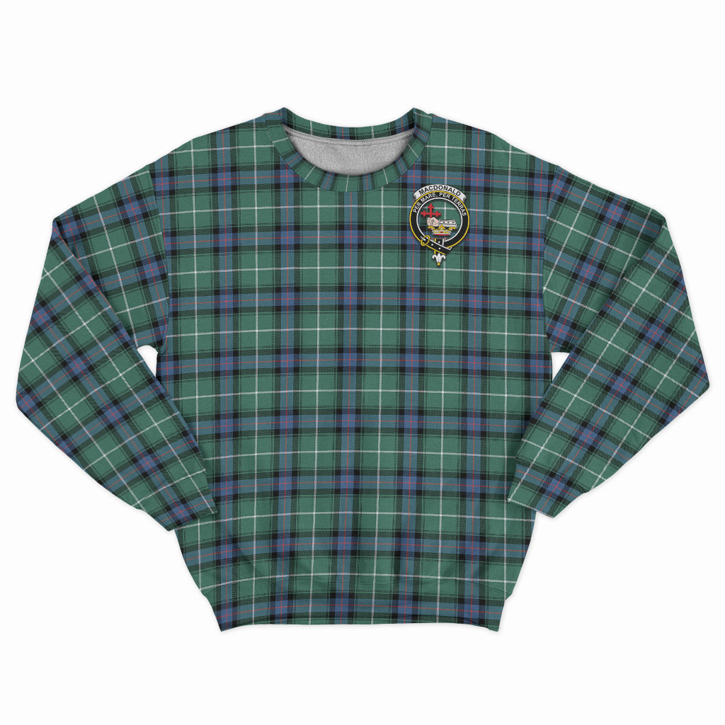 MacDonald of the Isles Hunting Ancient Tartan Sweatshirt with Family Crest - Tartan Vibes Clothing