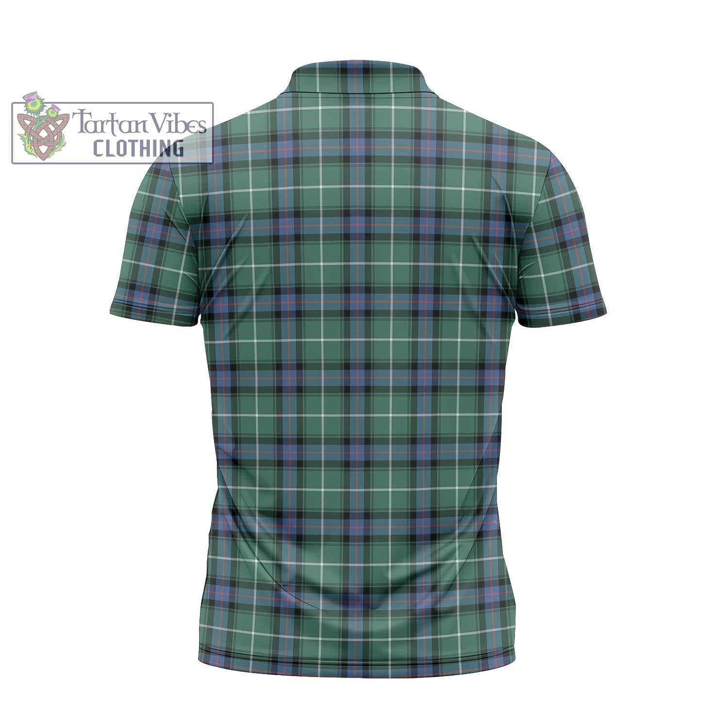 Tartan Vibes Clothing MacDonald of the Isles Hunting Ancient Tartan Zipper Polo Shirt with Family Crest