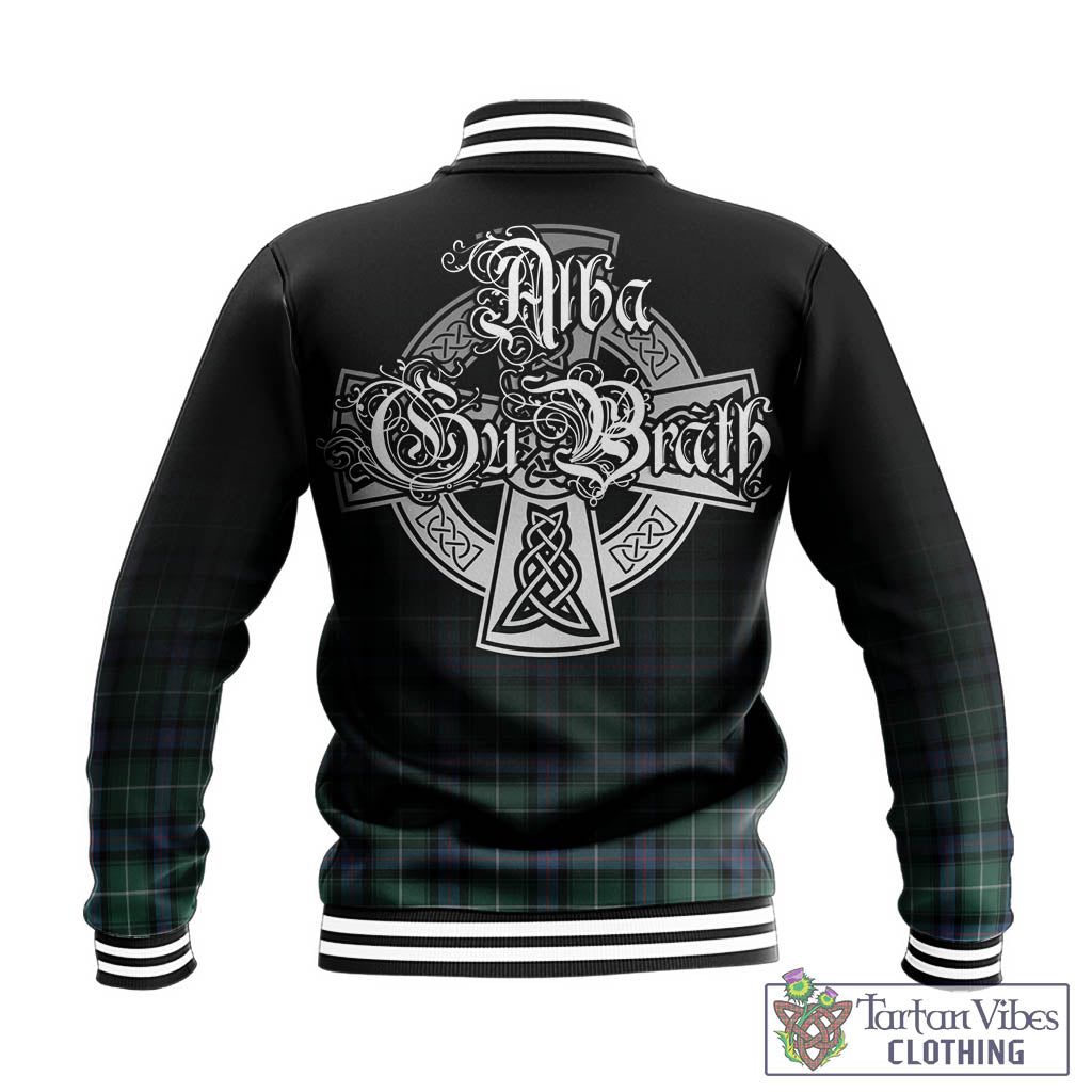 Tartan Vibes Clothing MacDonald of the Isles Hunting Ancient Tartan Baseball Jacket Featuring Alba Gu Brath Family Crest Celtic Inspired