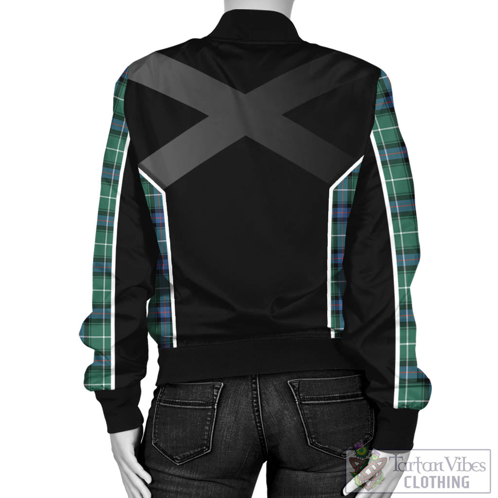 Tartan Vibes Clothing MacDonald of the Isles Hunting Ancient Tartan Bomber Jacket with Family Crest and Scottish Thistle Vibes Sport Style