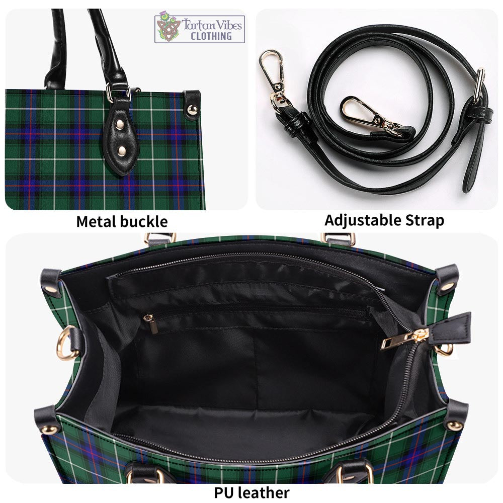 Tartan Vibes Clothing MacDonald of the Isles Hunting Modern Tartan Luxury Leather Handbags