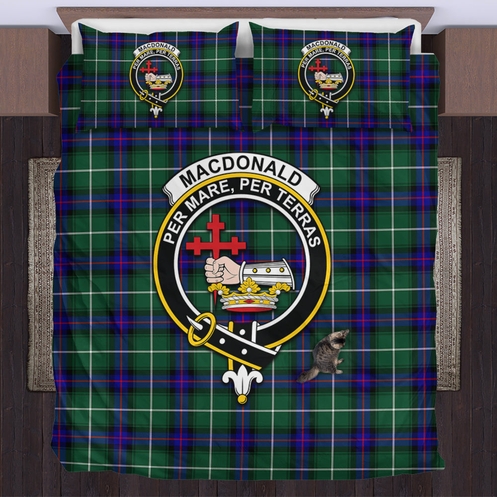 MacDonald of the Isles Hunting Modern Tartan Bedding Set with Family Crest US Bedding Set - Tartan Vibes Clothing