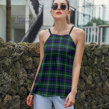 MacDonald of the Isles Hunting Modern Tartan Loose Halter Neck Camisole