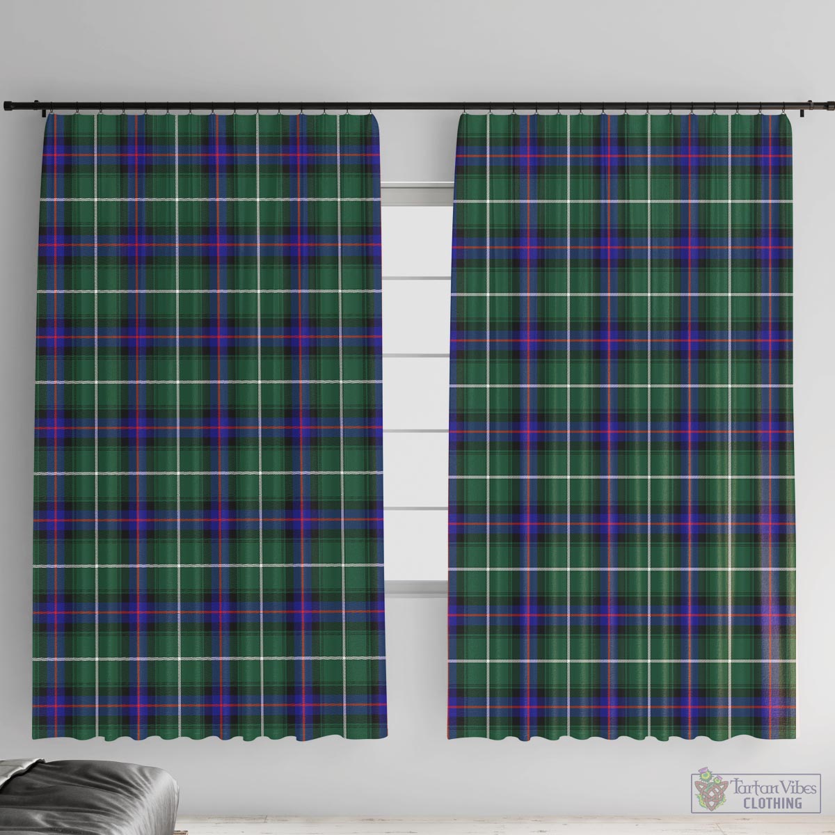 MacDonald of the Isles Hunting Modern Tartan Window Curtain