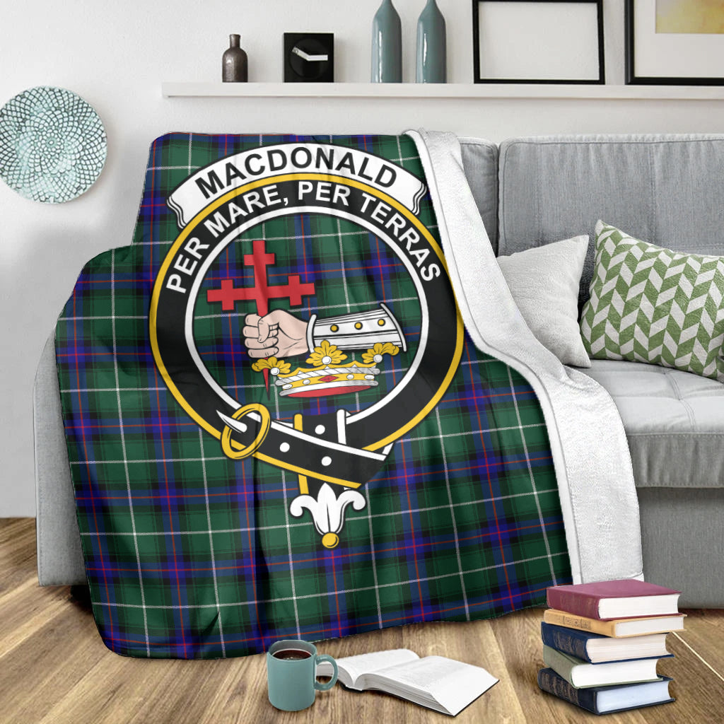 macdonald-of-the-isles-hunting-modern-tartab-blanket-with-family-crest