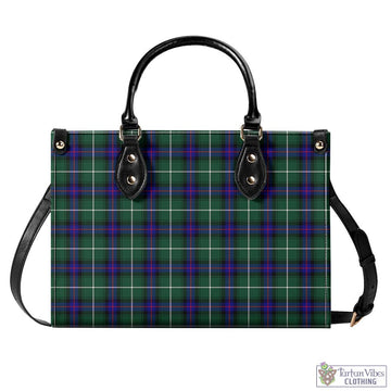 MacDonald of the Isles Hunting Modern Tartan Luxury Leather Handbags