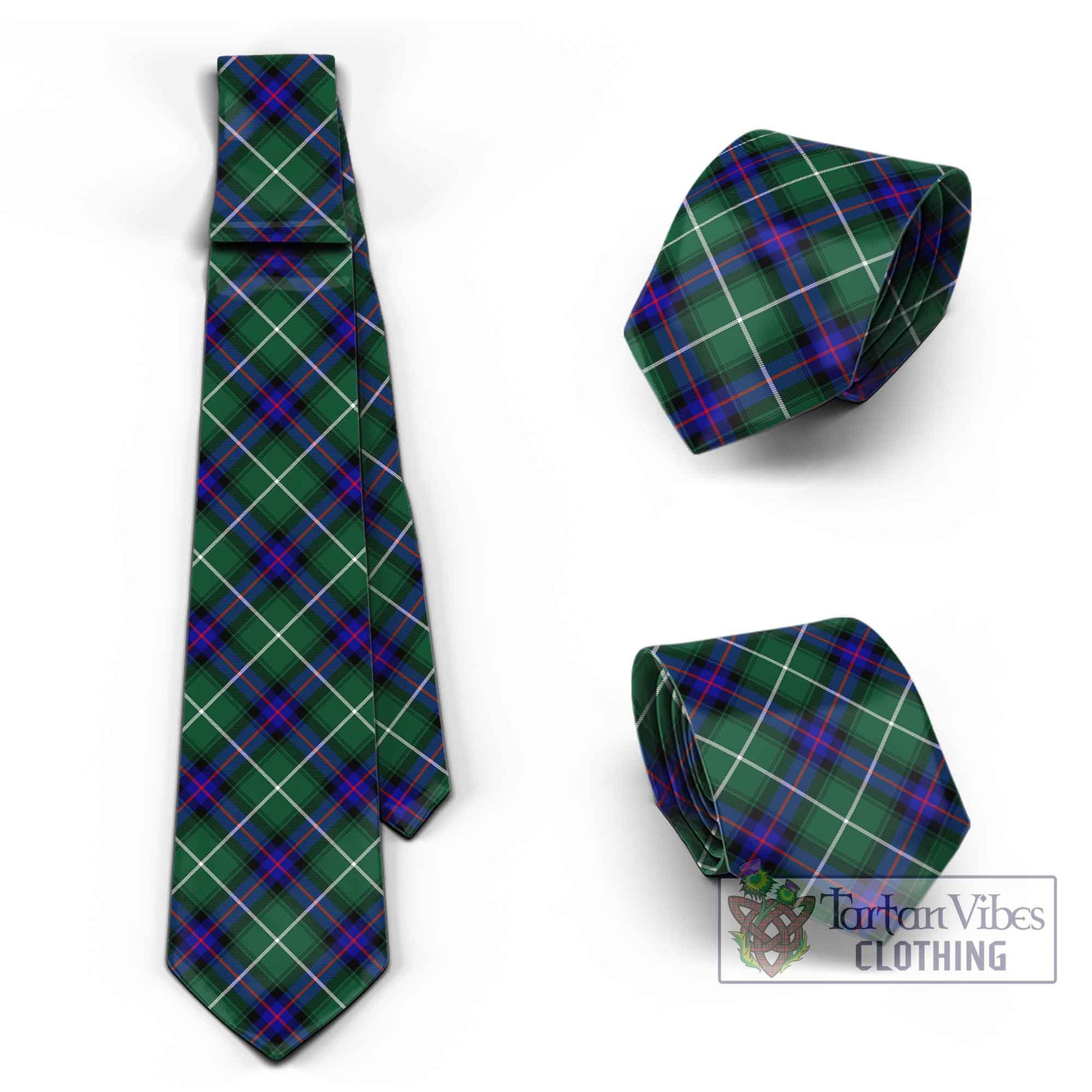 Tartan Vibes Clothing MacDonald of the Isles Hunting Modern Tartan Classic Necktie Cross Style