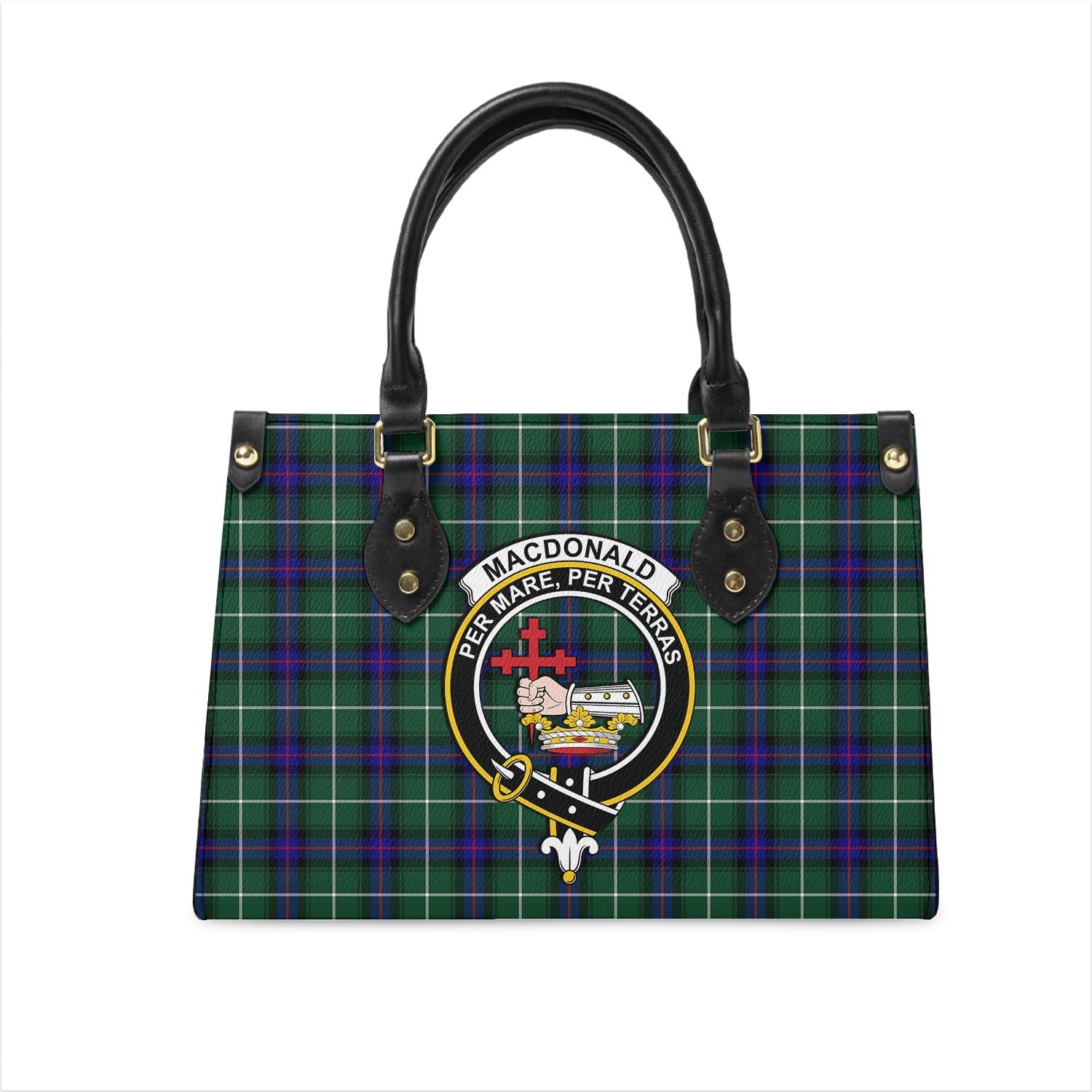 macdonald-of-the-isles-hunting-modern-tartan-leather-bag-with-family-crest