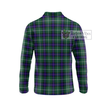 MacDonald of the Isles Hunting Modern Tartan Long Sleeve Polo Shirt with Family Crest DNA In Me Style