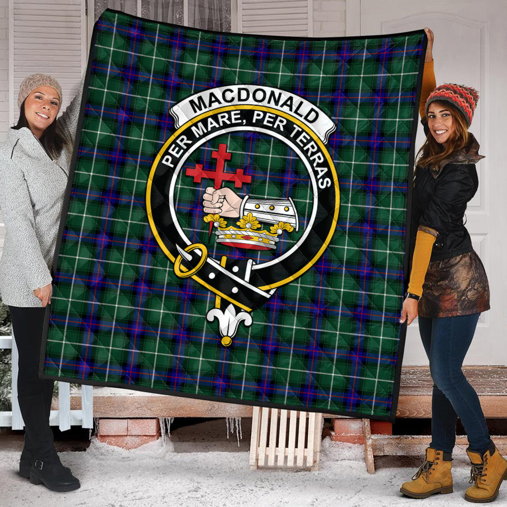 macdonald-of-the-isles-hunting-modern-tartan-quilt-with-family-crest