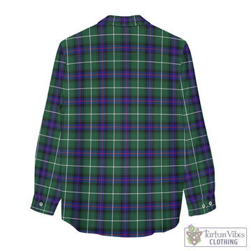 MacDonald of the Isles Hunting Modern Tartan Women's Casual Shirt with Family Crest