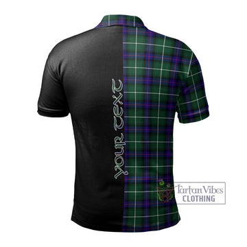 MacDonald of the Isles Hunting Modern Tartan Polo Shirt with Family Crest and Half Of Me Style