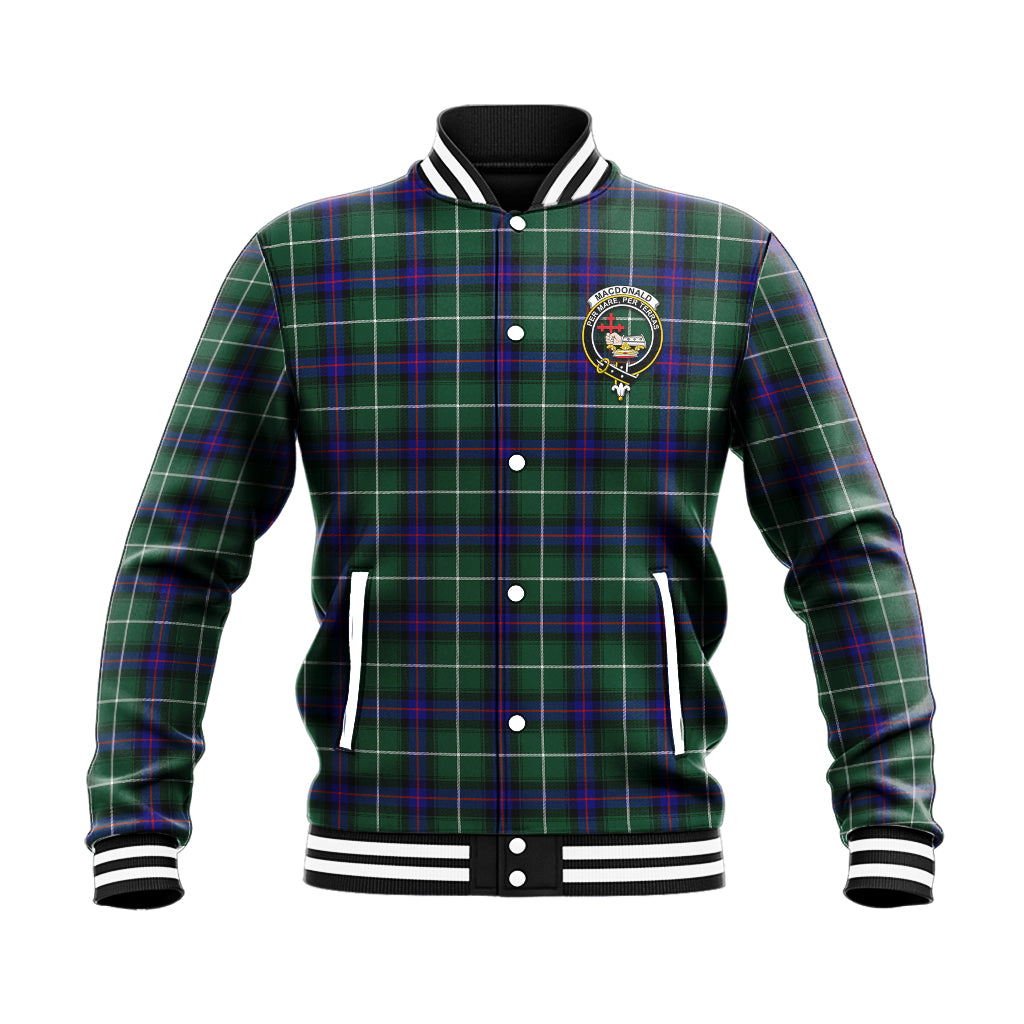 MacDonald of the Isles Hunting Modern Tartan Baseball Jacket with Family Crest - Tartan Vibes Clothing