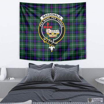 MacDonald of the Isles Hunting Modern Tartan Tapestry Wall Hanging and Home Decor for Room with Family Crest