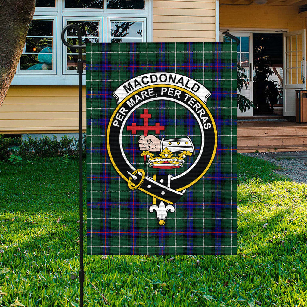 MacDonald of the Isles Hunting Modern Tartan Flag with Family Crest - Tartan Vibes Clothing