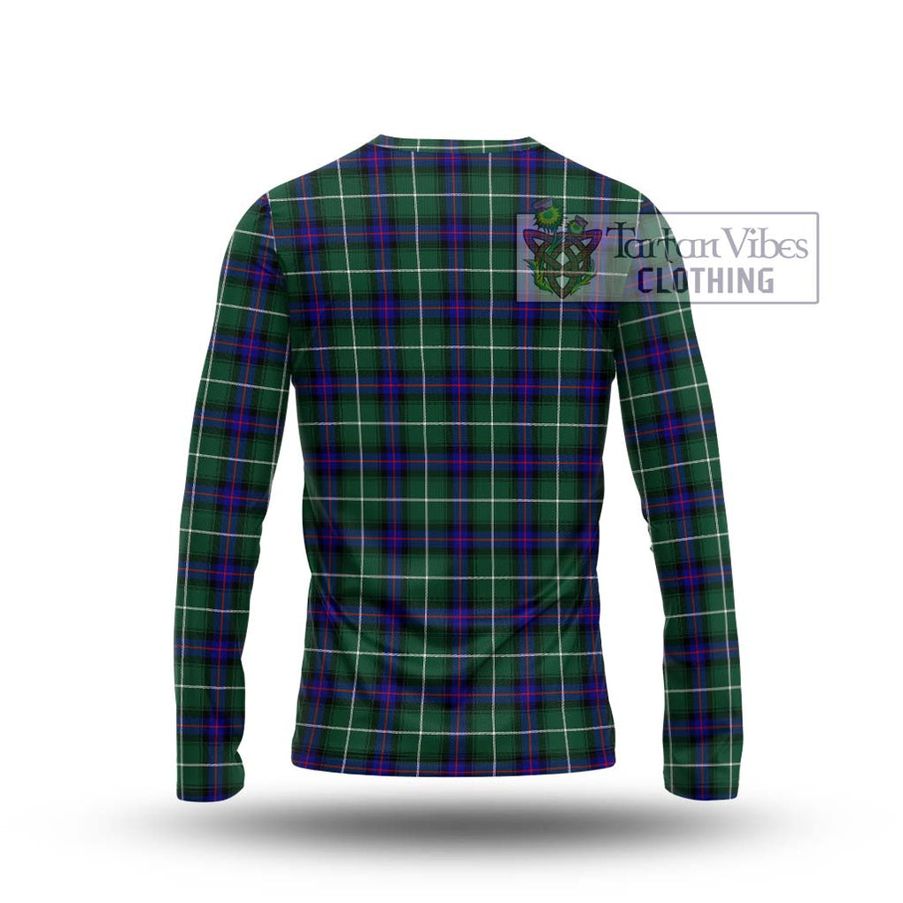 MacDonald of the Isles Hunting Modern Tartan Long Sleeve T-Shirt with Family Crest DNA In Me Style - Tartanvibesclothing Shop