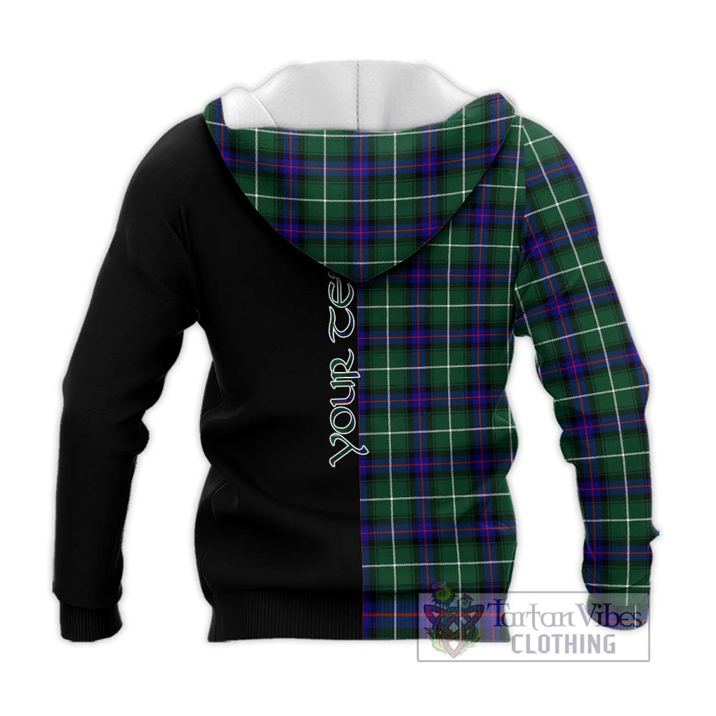 MacDonald of the Isles Hunting Modern Tartan Knitted Hoodie with Family Crest and Half Of Me Style - Tartanvibesclothing Shop