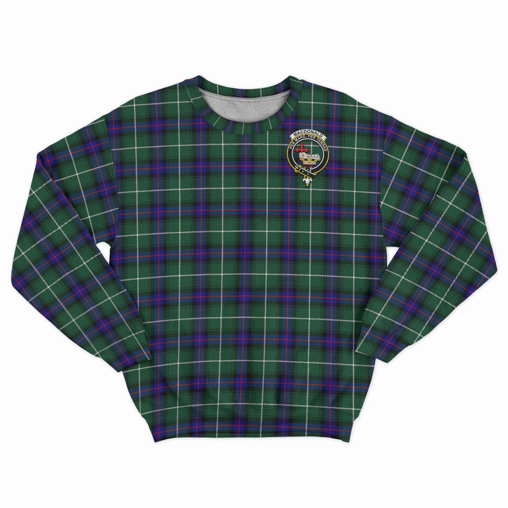 MacDonald of the Isles Hunting Modern Tartan Sweatshirt with Family Crest - Tartan Vibes Clothing