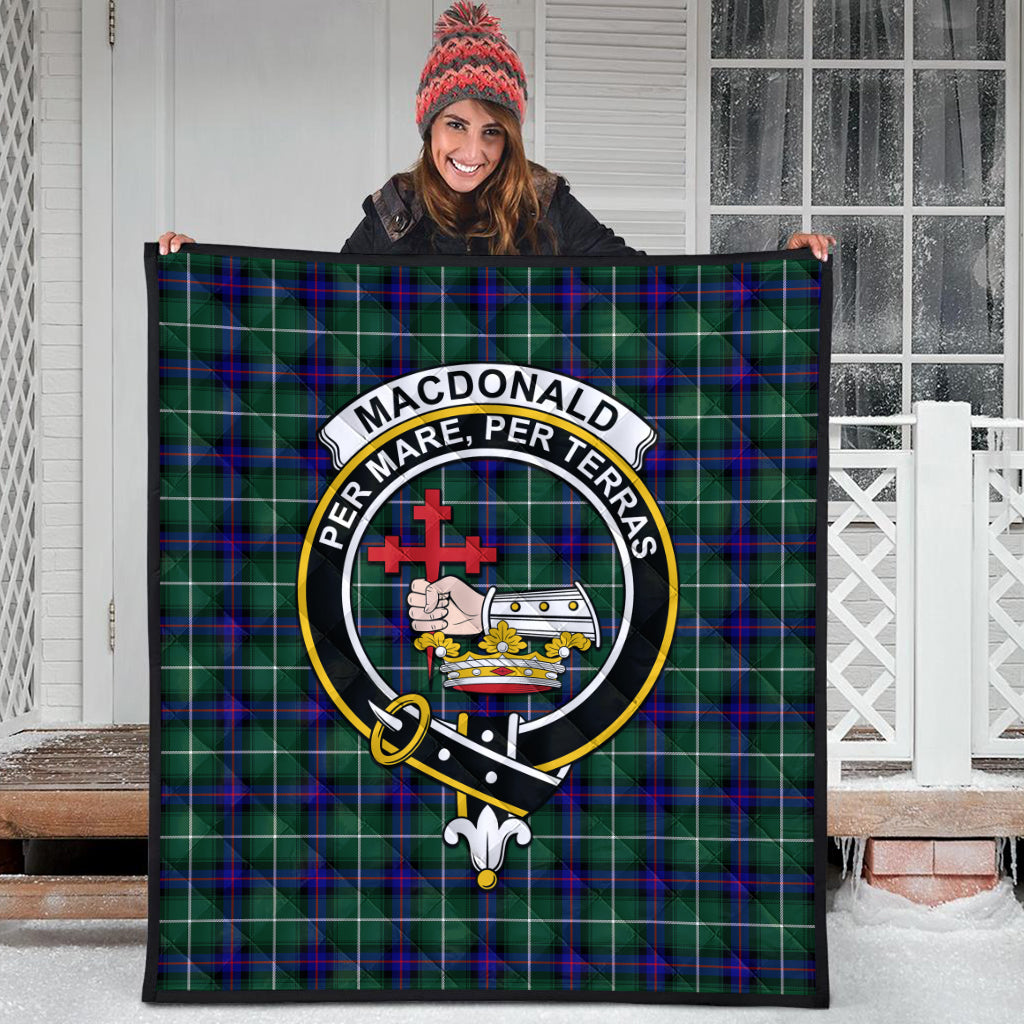 macdonald-of-the-isles-hunting-modern-tartan-quilt-with-family-crest