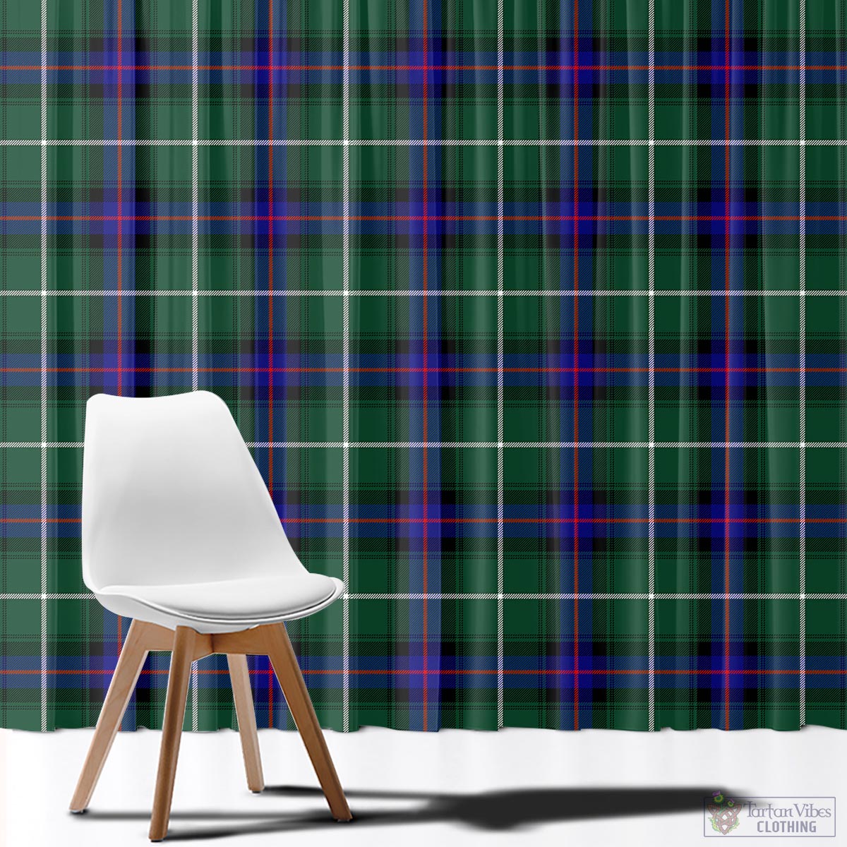 MacDonald of the Isles Hunting Modern Tartan Window Curtain