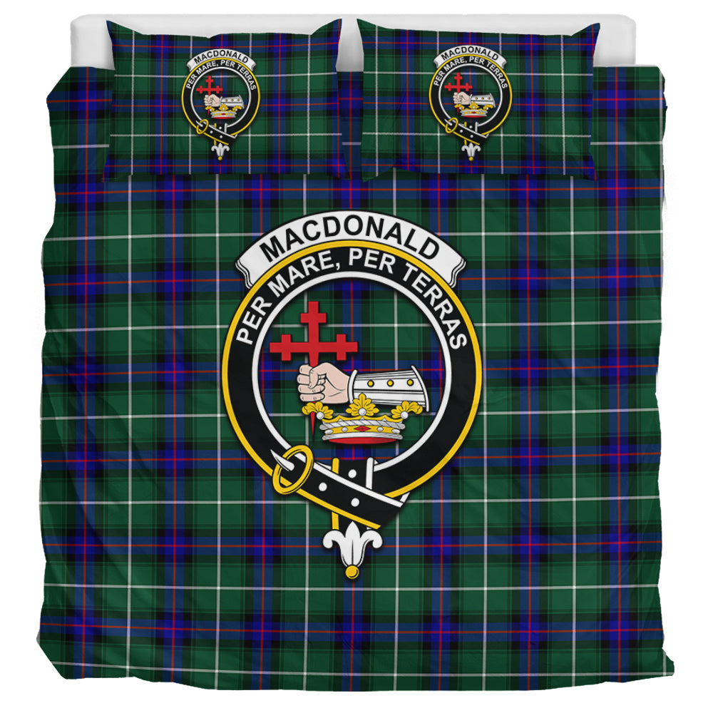 MacDonald of the Isles Hunting Modern Tartan Bedding Set with Family Crest UK Bedding Set UK Super King 104*94 inch - Tartan Vibes Clothing