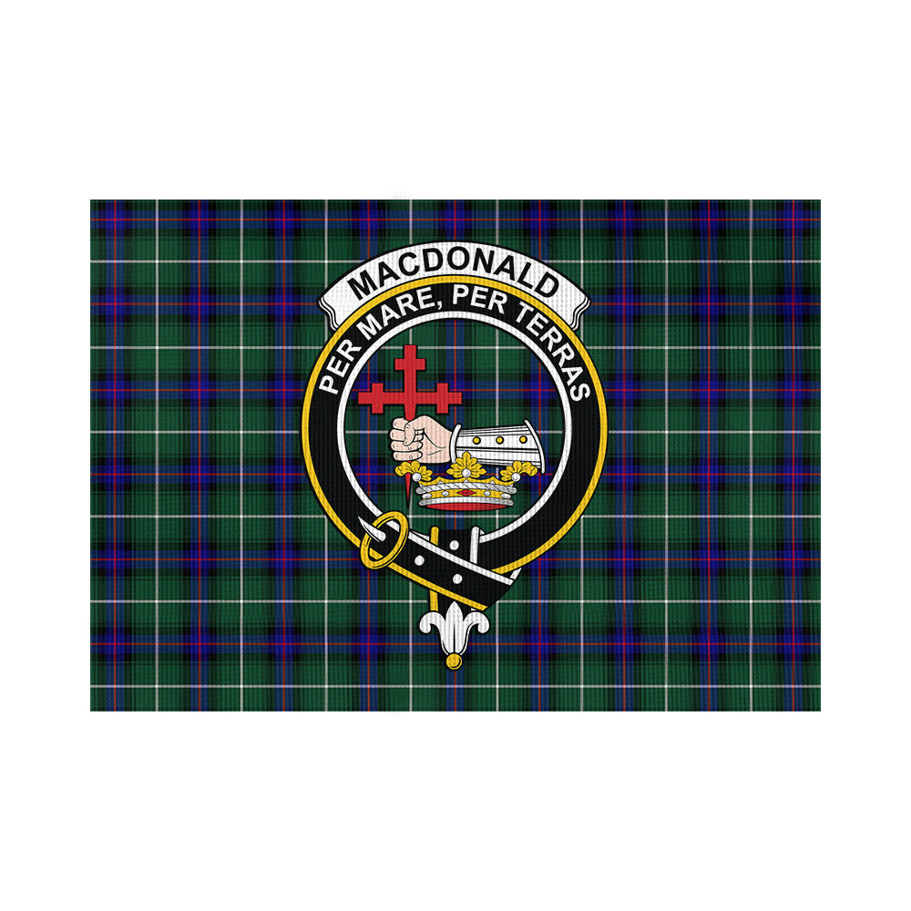 MacDonald of the Isles Hunting Modern Tartan Flag with Family Crest - Tartan Vibes Clothing