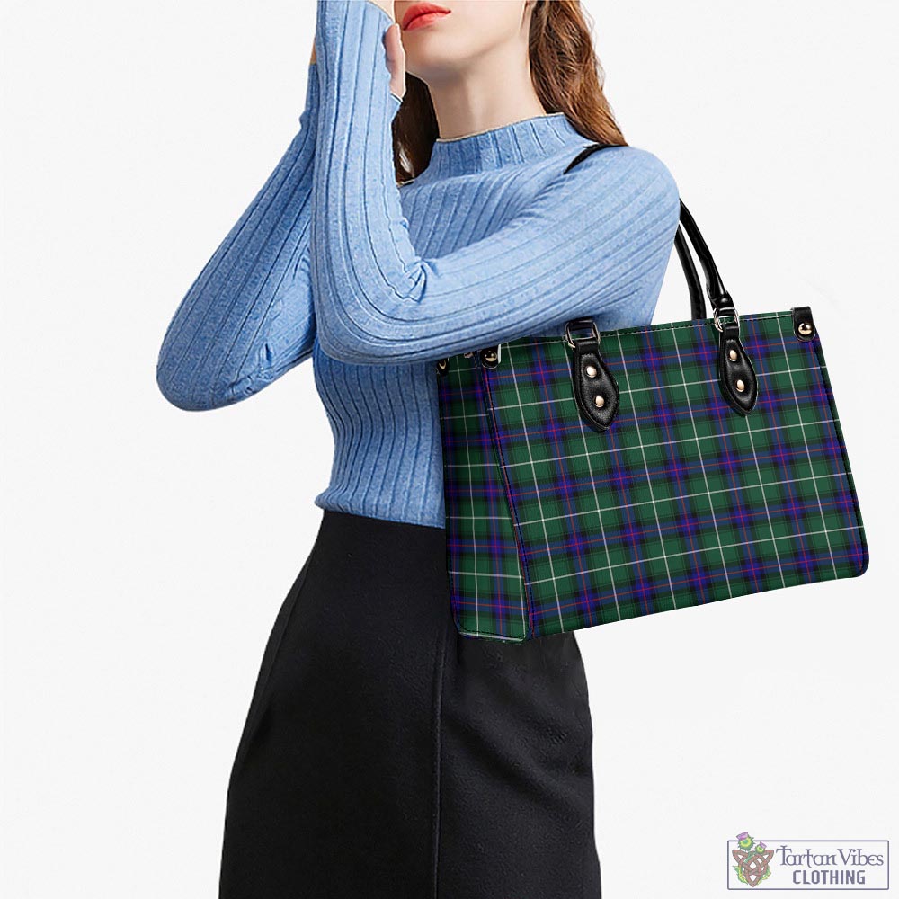 Tartan Vibes Clothing MacDonald of the Isles Hunting Modern Tartan Luxury Leather Handbags