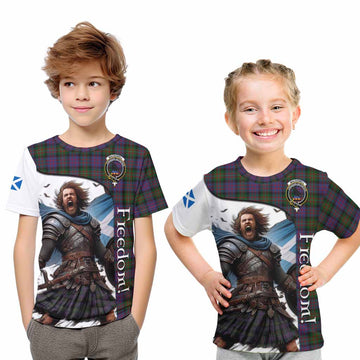 MacDonell (McDonell) Crest Tartan Kid T-Shirt Inspired by the Freedom of Scottish Warrior