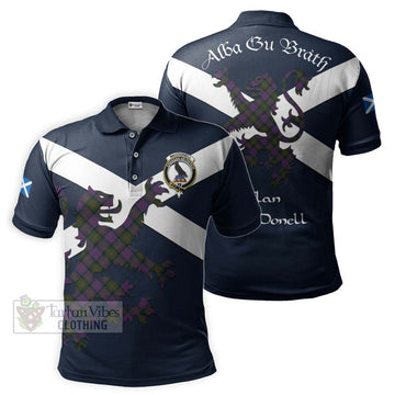 MacDonell (McDonell) Tartan Lion Rampant Polo Shirt Proudly Display Your Heritage with Alba Gu Brath and Clan Name