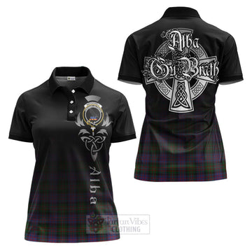 MacDonell (McDonell) Tartan Women's Polo Shirt Featuring Alba Gu Brath Family Crest Celtic Inspired