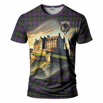 MacDonell (McDonell) Tartan Family Crest T-Shirt with Scottish Ancient Castle Style Kid's Shirt - Tartan Vibes Clothing