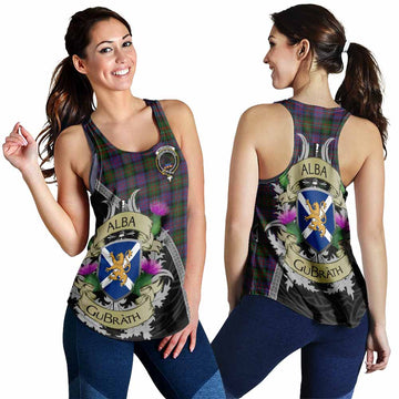 MacDonell (McDonell) Tartan Family Crest Women's Racerback Tanks Lion Rampant Royal Thistle Shield Celtic Inspired 4XL - Tartan Vibes Clothing