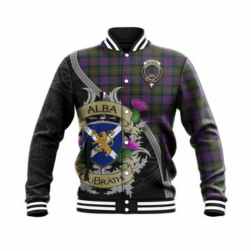 MacDonell (McDonell) Tartan Family Crest Baseball Jacket Lion Rampant Royal Thistle Shield Celtic Inspired Unisex - Tartan Vibes Clothing