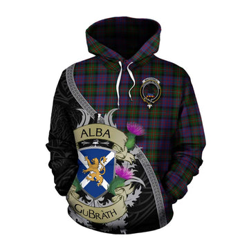 MacDonell (McDonell) Tartan Family Crest Cotton Hoodie Lion Rampant Royal Thistle Shield Celtic Inspired Pullover Hoodie XS - Tartan Vibes Clothing