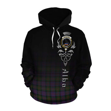 MacDonell (McDonell) Tartan Cotton Hoodie Featuring Alba Gu Brath Family Crest Celtic Inspired