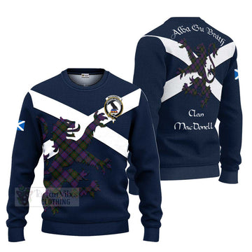 MacDonell (McDonell) Tartan Lion Rampant Ugly Sweater Proudly Display Your Heritage with Alba Gu Brath and Clan Name