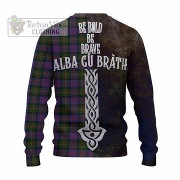 MacDonell (McDonell) Tartan Family Crest Knitted Sweater Alba Gu Brath Be Brave Lion Ancient Style - Tartan Vibes Clothing