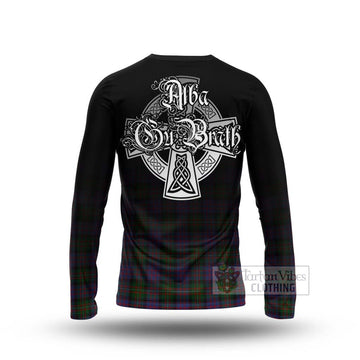 MacDonell (McDonell) Tartan Long Sleeve T-Shirt Featuring Alba Gu Brath Family Crest Celtic Inspired