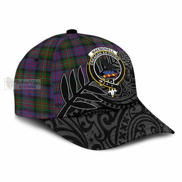 MacDonell (McDonell) Tartan Classic Cap with New Zealand Silver Fern Half Style