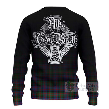 MacDonell (McDonell) Tartan Ugly Sweater Featuring Alba Gu Brath Family Crest Celtic Inspired