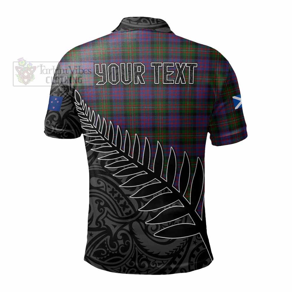 MacDonell (McDonell) Crest Tartan Polo Shirt with New Zealand Silver Fern Half Style